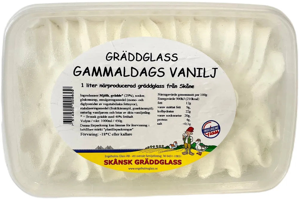 GRÄDDGLASS GAMMELDAGS VANILJ