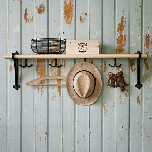 Trådkorg Rund Svart Stor