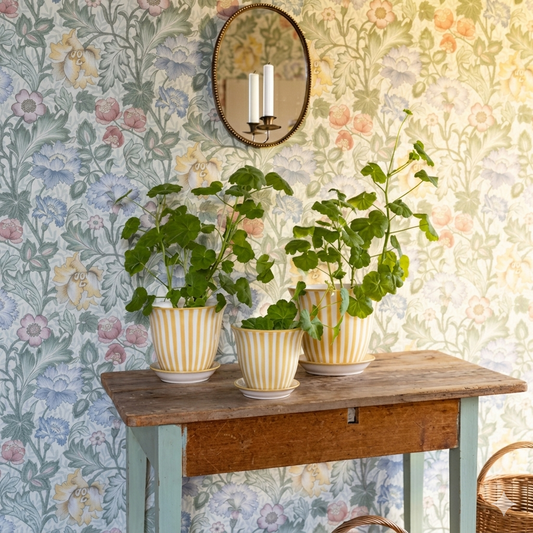 Spegel med Ljushållare Louise Antik Mässing