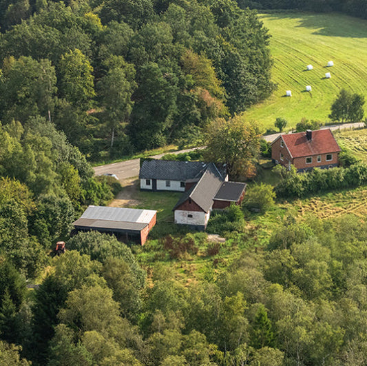 Översikt över gårdsbutiken i Tullstorp