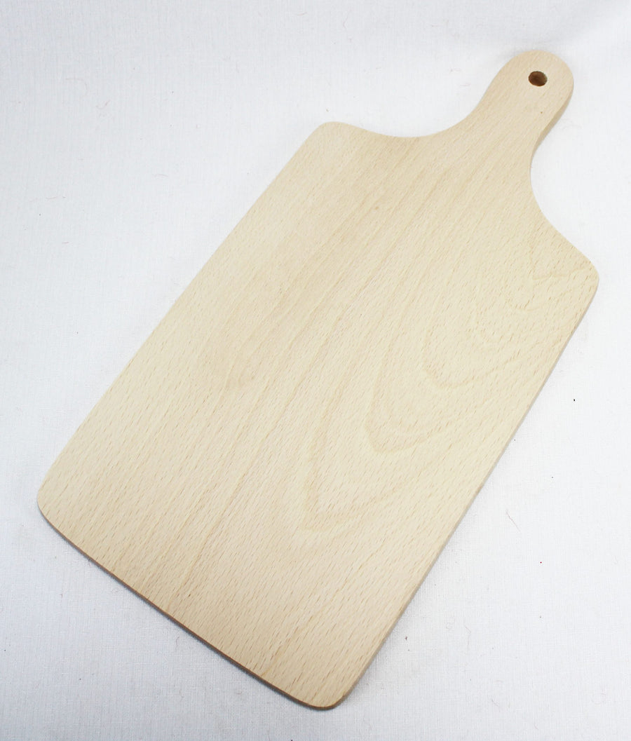 Skärbräda i bok med handtag 42x20 cm