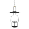 Hängande Ställning Svart till Fotogenlampa Rak Stor