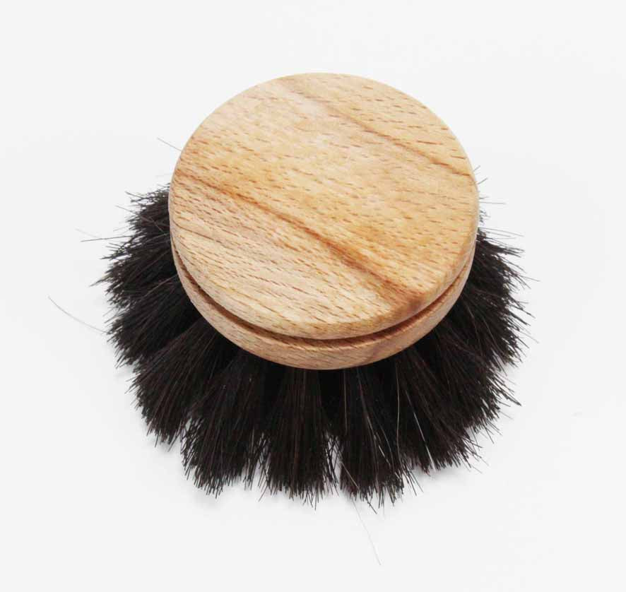 Wooden dish brush head