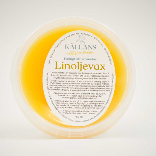 Källans Linoljevax I 100% svenskt innehåll