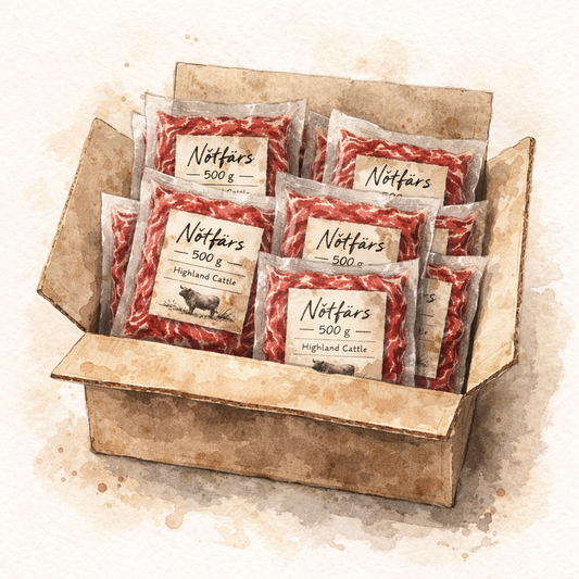 Nötfärslåda 10 kg – Highland Cattle